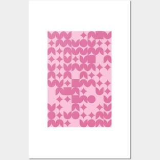 Valentines Day Geometric Pattern - Flowers #6 Posters and Art